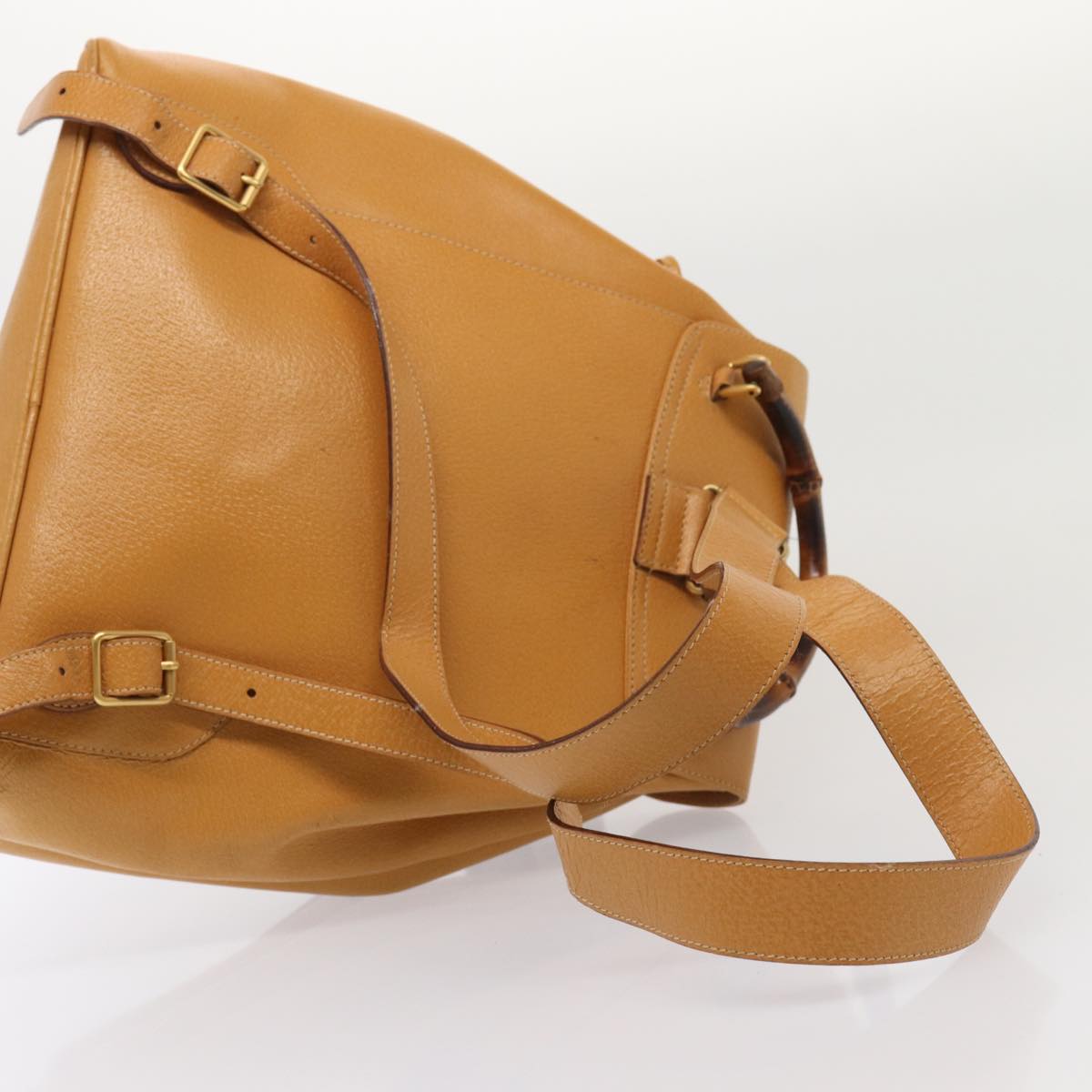 GUCCI Bamboo Backpack Leather Brown 003 2058 0016 ep5026