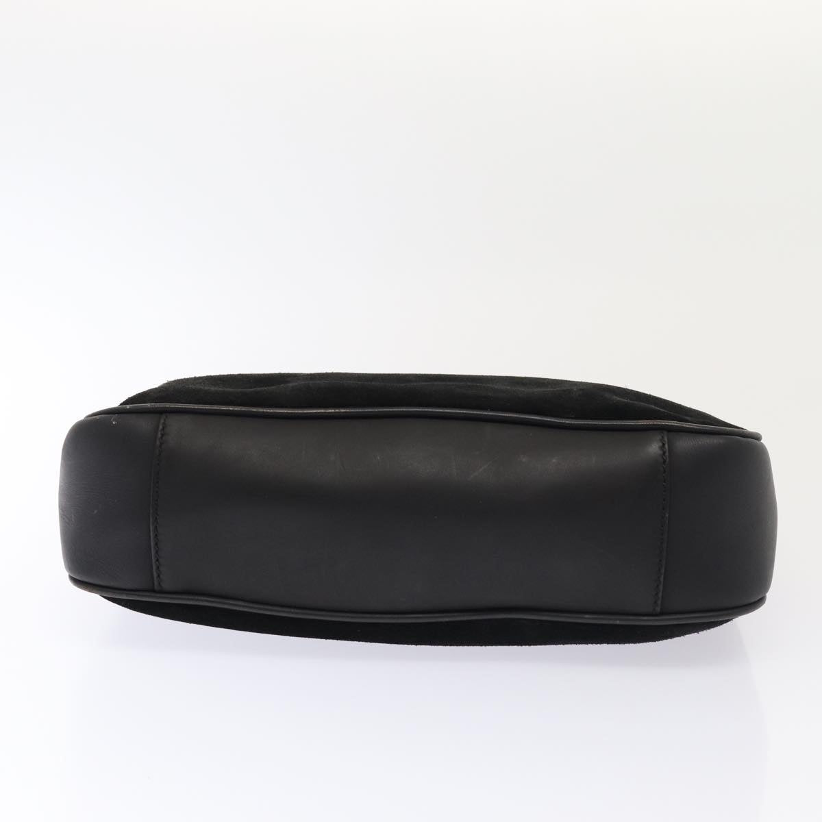 GUCCI Bamboo Hand Bag Suede Black 001 2058 1638 0 ep5053