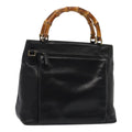 GUCCI Bamboo Hand Bag Leather Black 002 2058 0508 0 ep5055