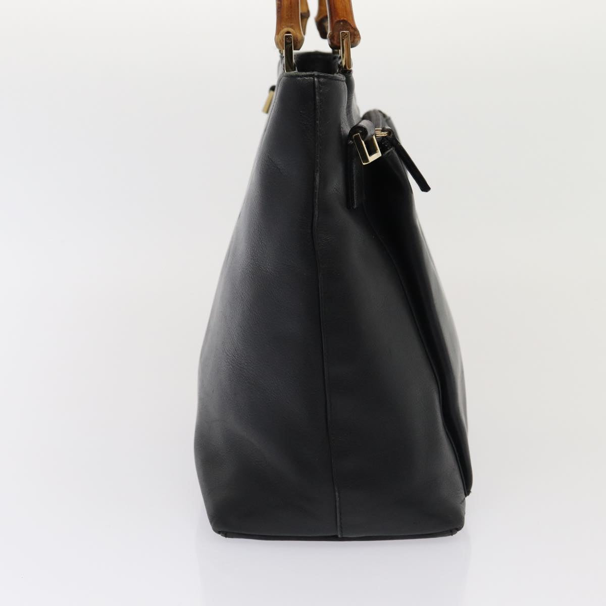 GUCCI Bamboo Hand Bag Leather Black 002 2058 0508 0 ep5055