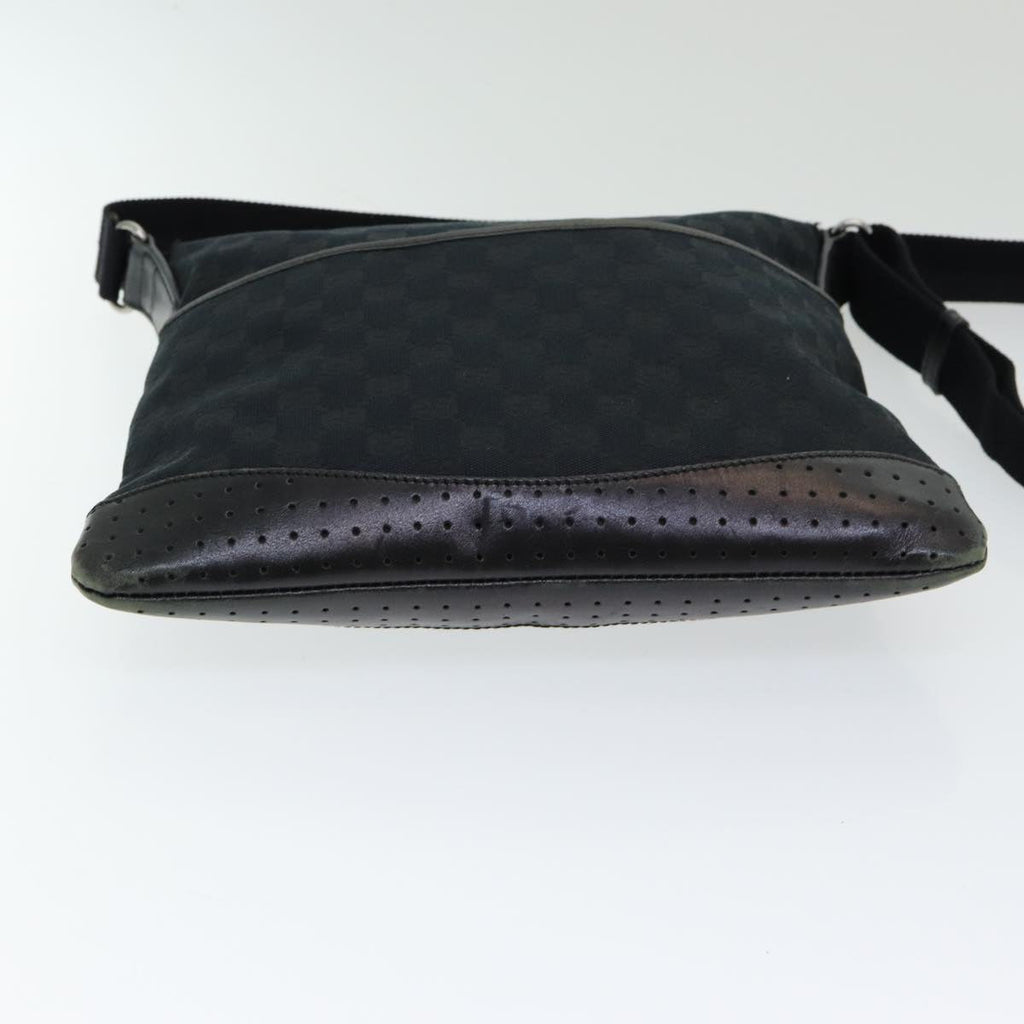 GUCCI GG Canvas Shoulder Bag Black 145857 ep5062