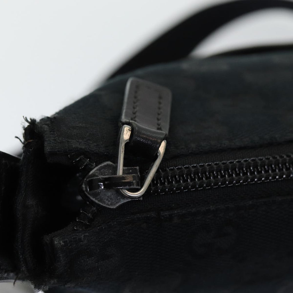 GUCCI GG Canvas Shoulder Bag Black 145857 ep5062