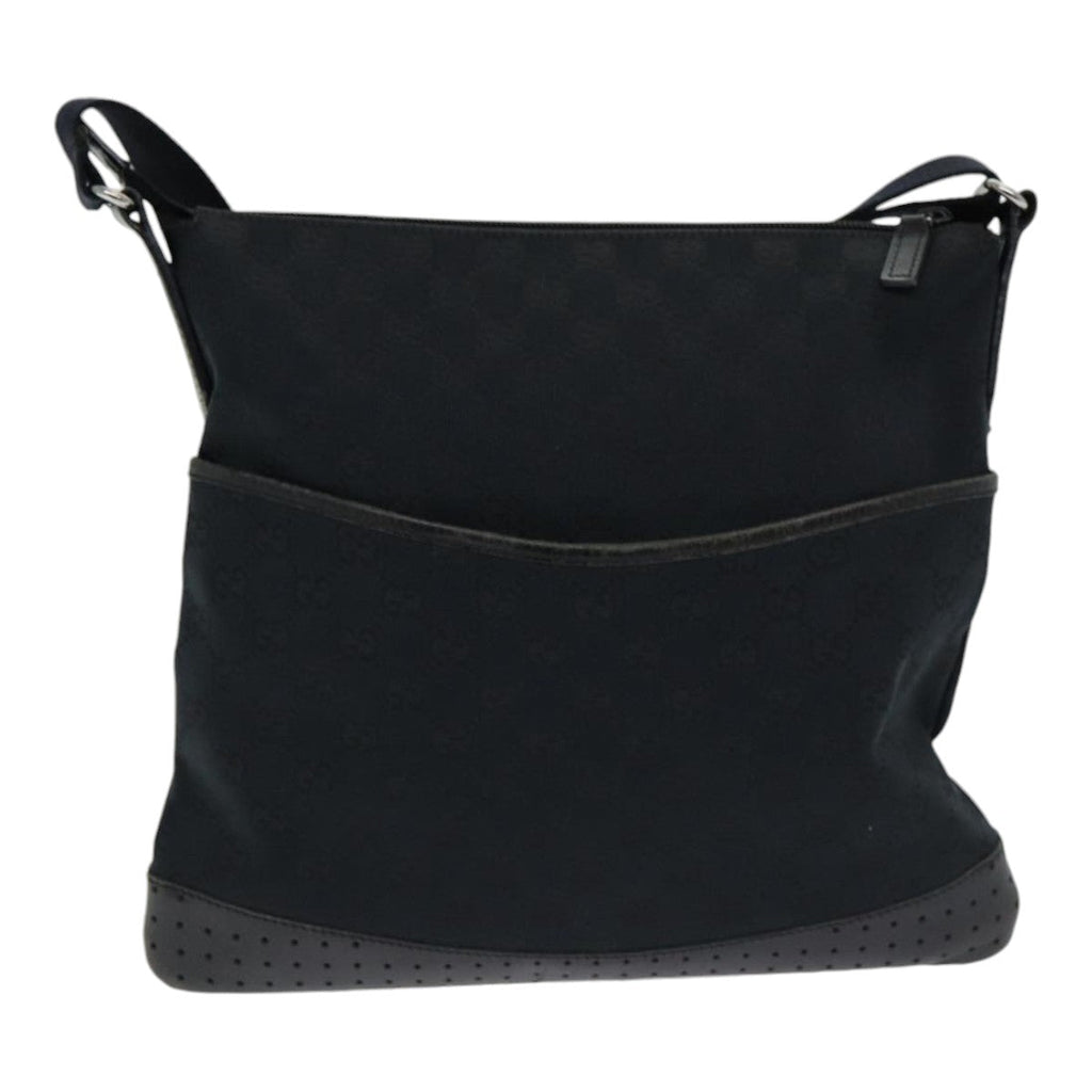GUCCI GG Canvas Shoulder Bag Black 145857 ep5062