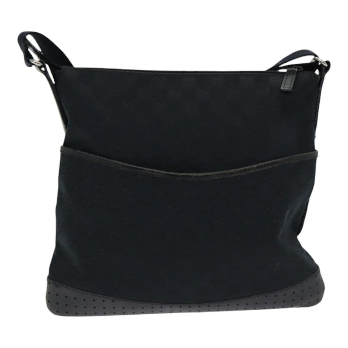 GUCCI GG Canvas Shoulder Bag Black 145857 ep5062
