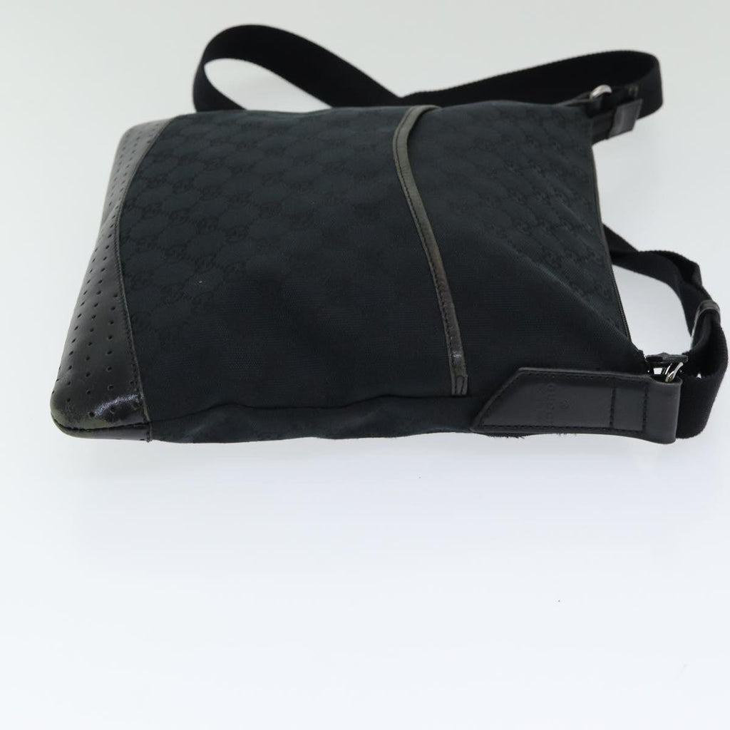 GUCCI GG Canvas Shoulder Bag Black 145857 ep5062