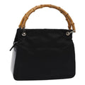 GUCCI Bamboo Hand Bag Nylon Black 000 1014 0575 5 ep5063