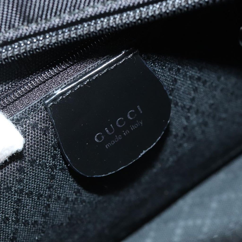 GUCCI Bamboo Hand Bag Nylon Black 000 1014 0575 5 ep5063