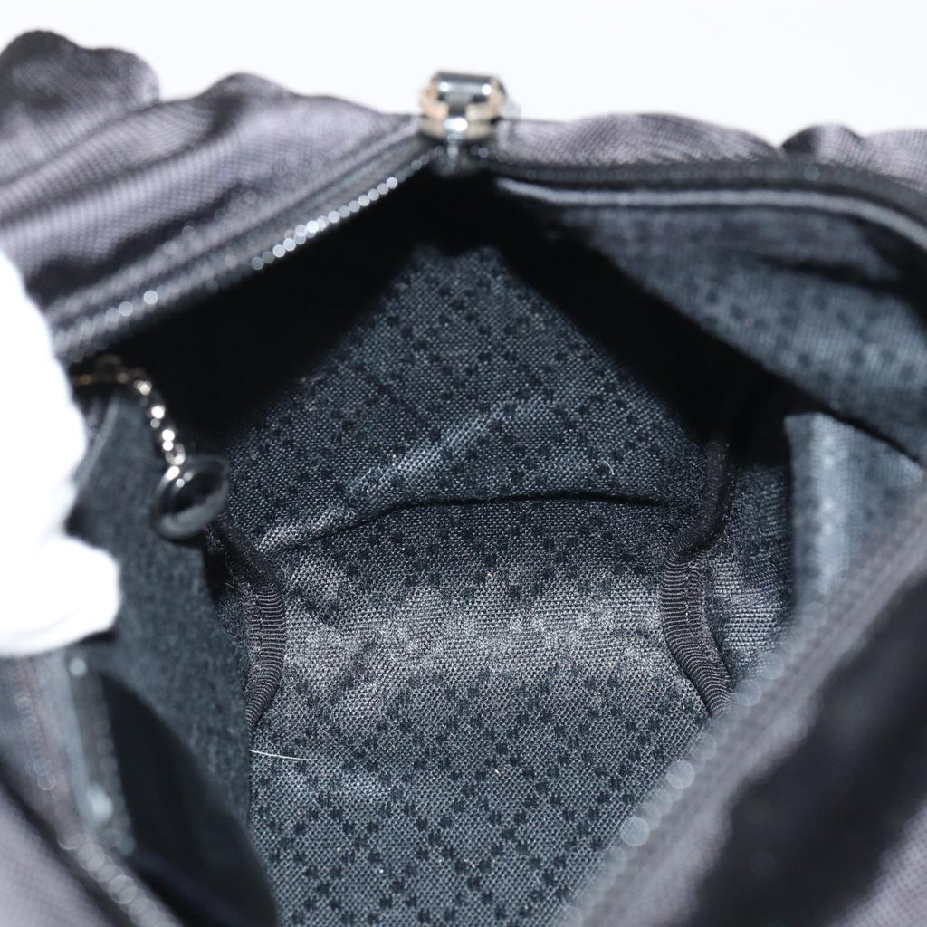 GUCCI Bamboo Hand Bag Nylon Black 000 1014 0575 5 ep5063
