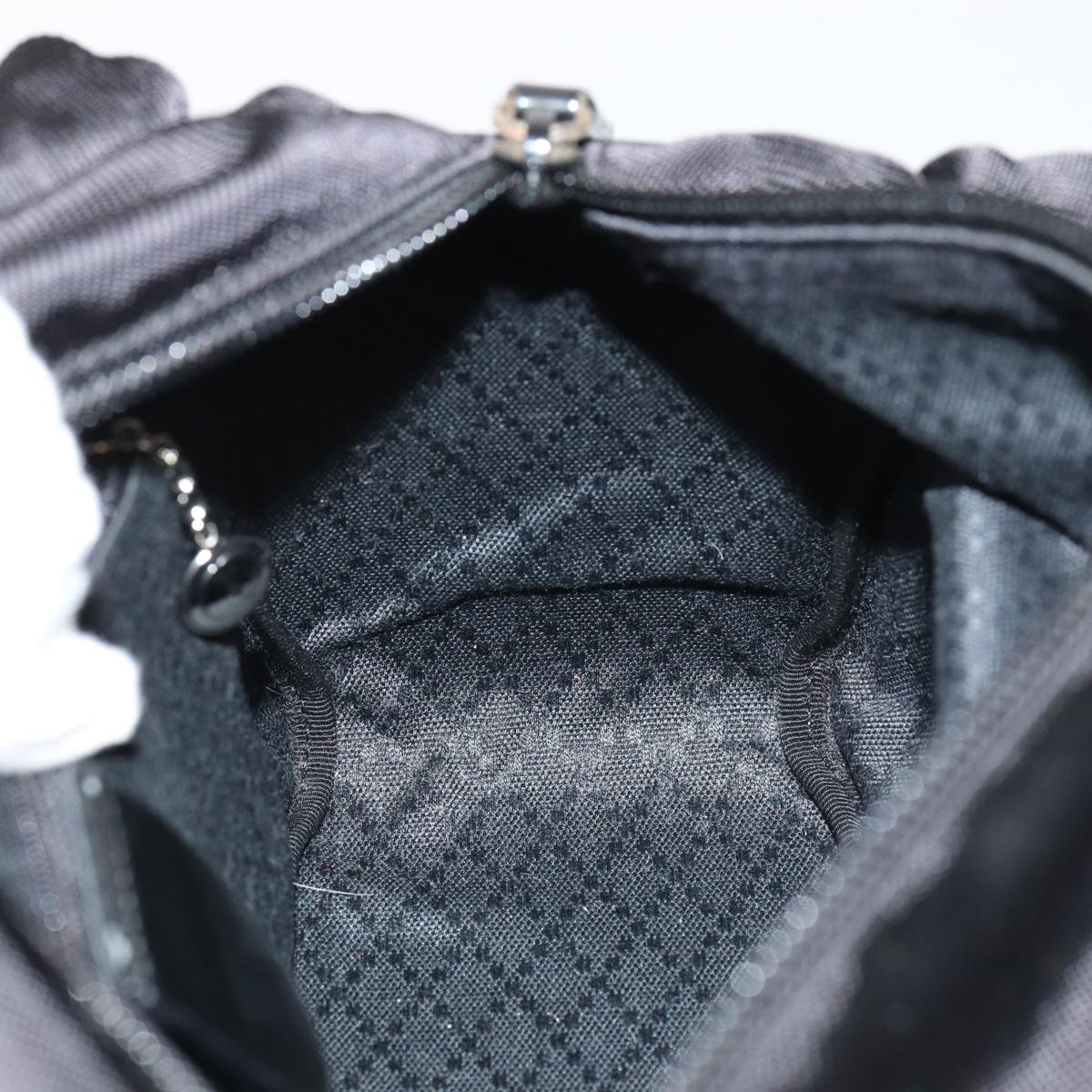 GUCCI Bamboo Hand Bag Nylon Black 000 1014 0575 5 ep5063