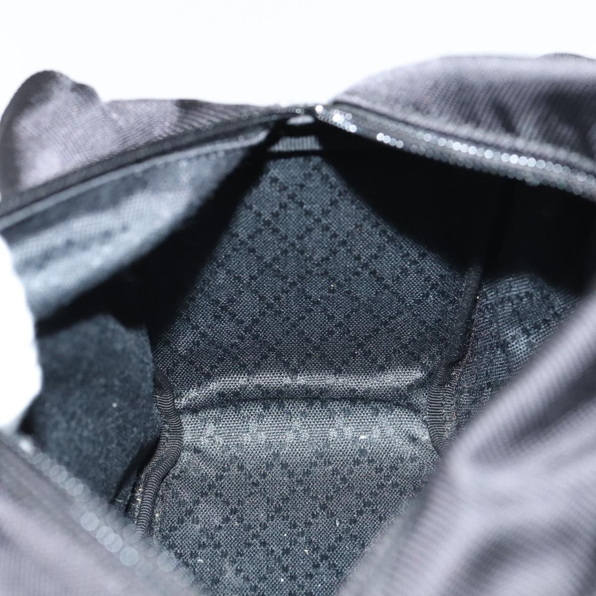 GUCCI Bamboo Hand Bag Nylon Black 000 1014 0575 5 ep5063