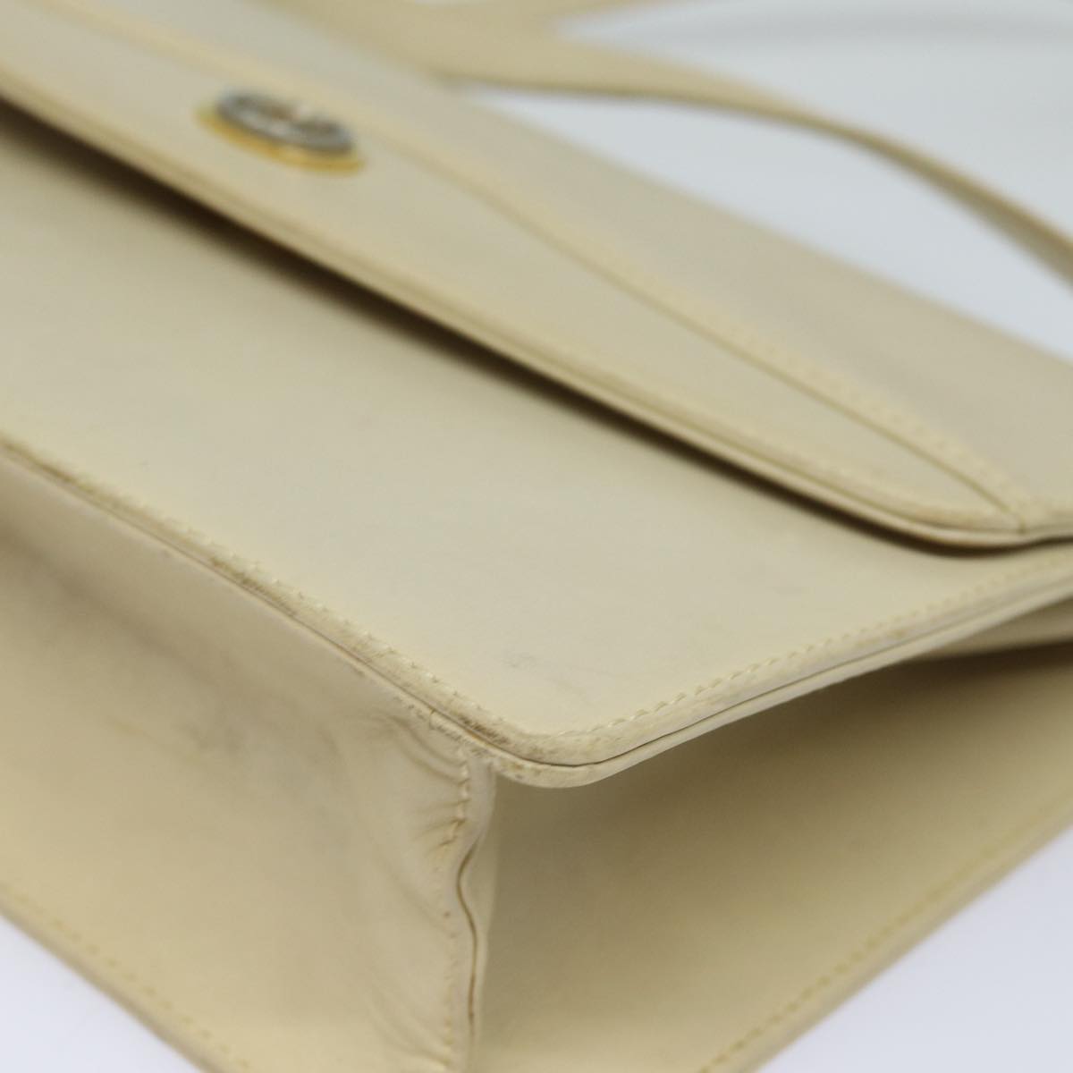 GUCCI Shoulder Bag Leather Cream 004 406 0105 ep5064