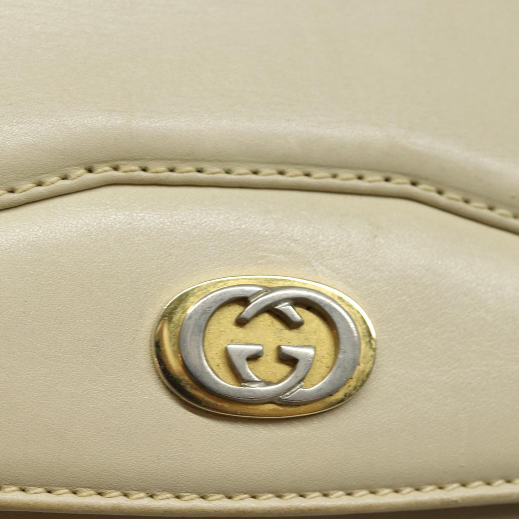 GUCCI Shoulder Bag Leather Cream 004 406 0105 ep5064