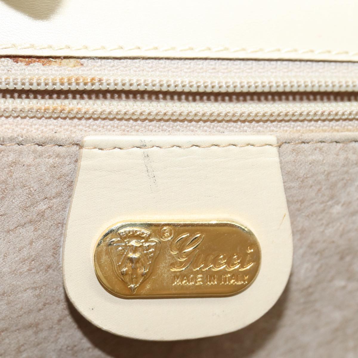 GUCCI Shoulder Bag Leather Cream 004 406 0105 ep5064