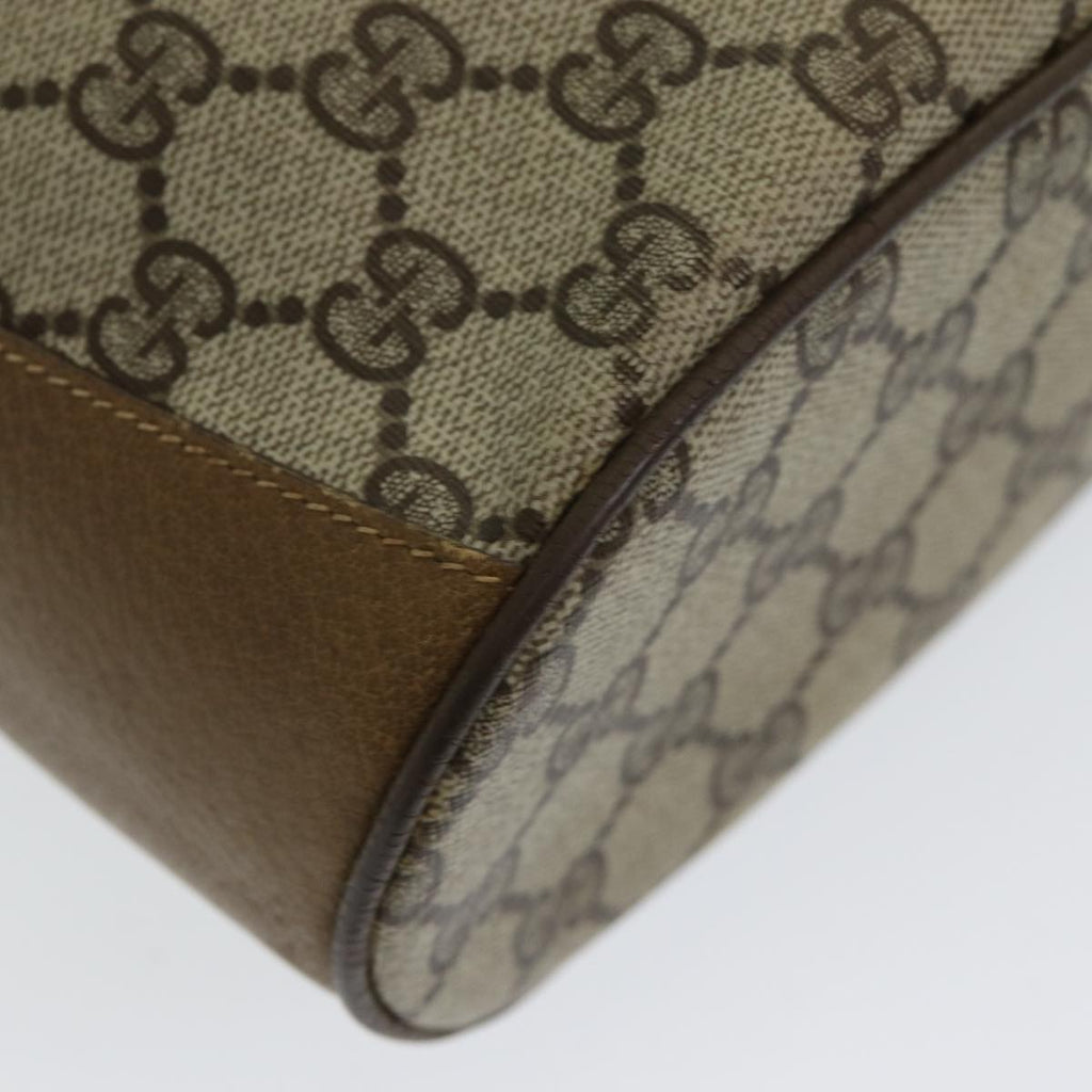 GUCCI GG Supreme Web Sherry Line Shoulder Bag PVC Beige 72 02 034 ep5067