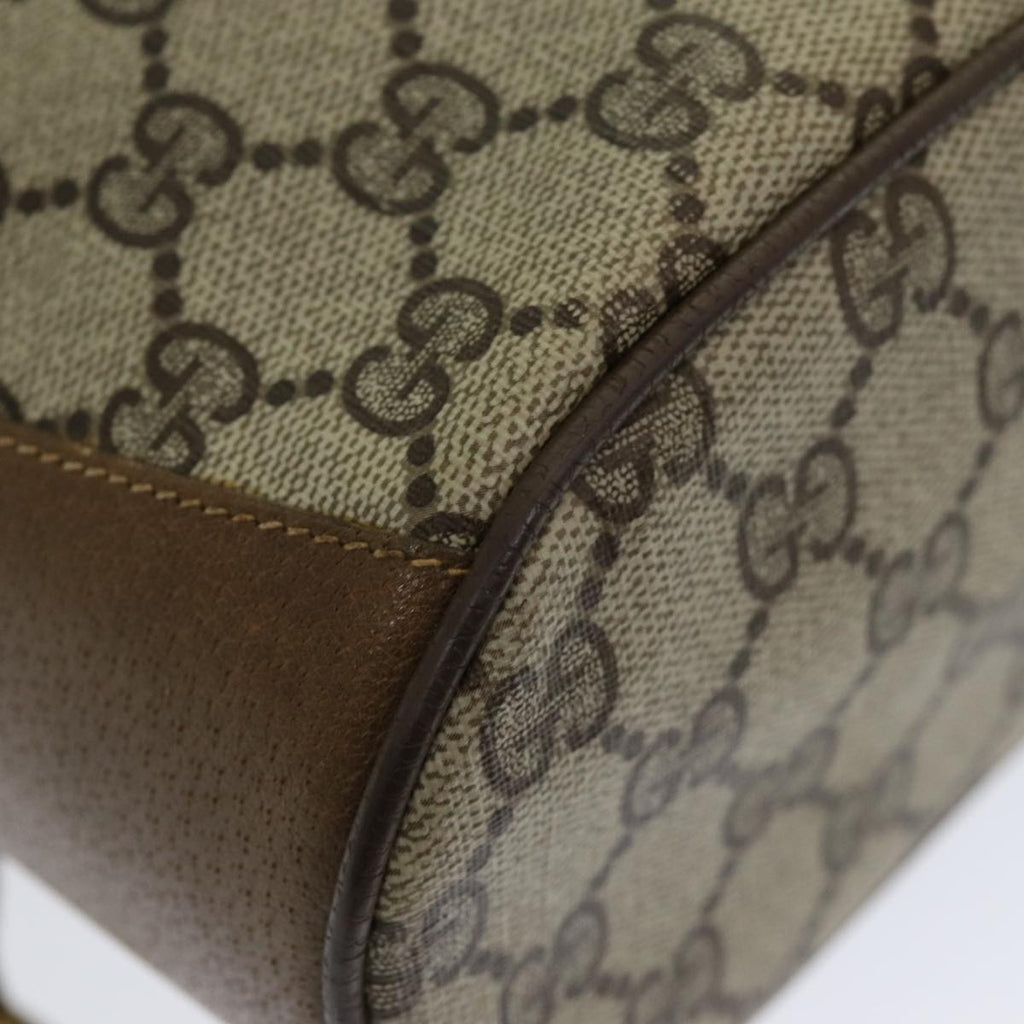 GUCCI GG Supreme Web Sherry Line Shoulder Bag PVC Beige 72 02 034 ep5067