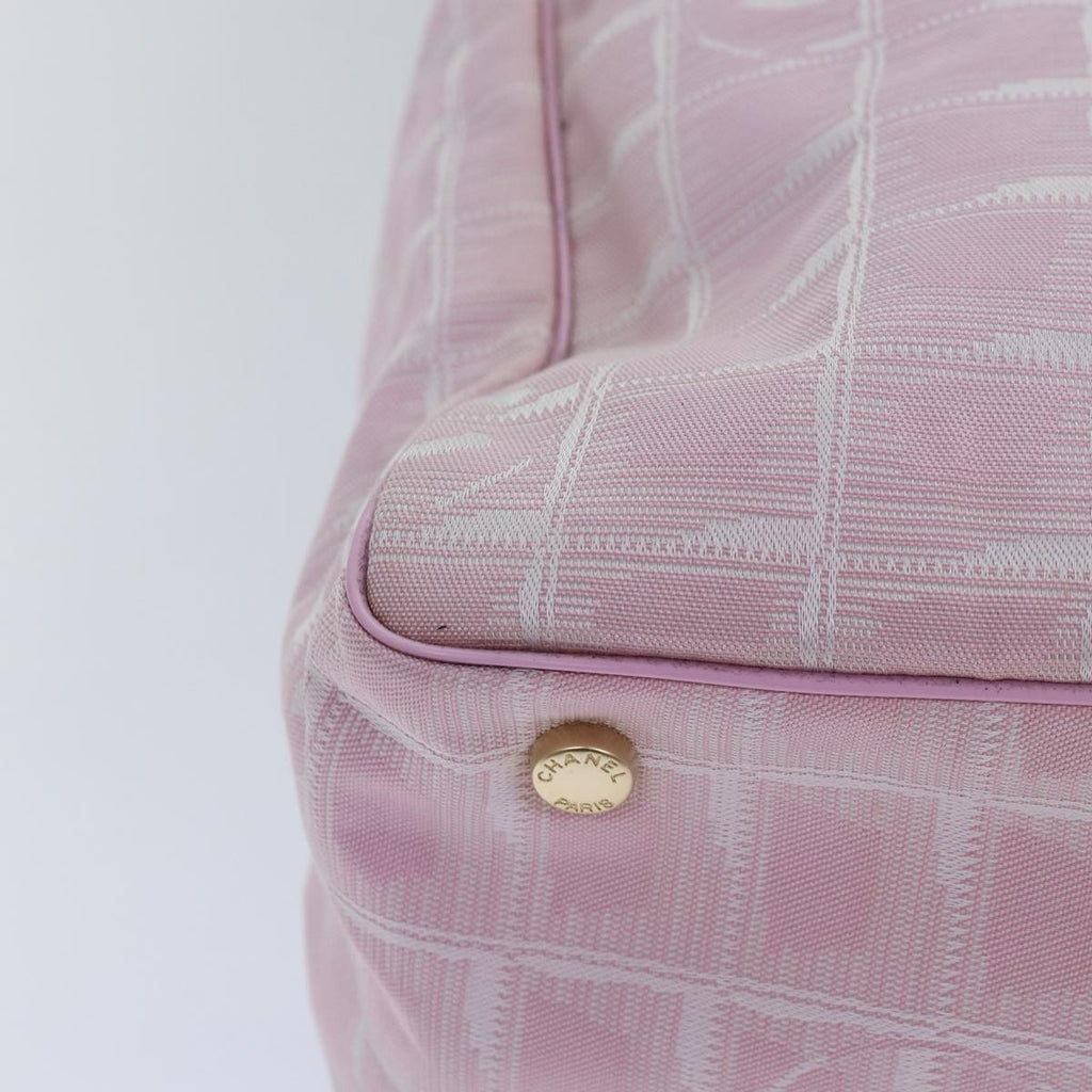 CHANEL New Travel Line Tote Bag Nylon Pink CC ep5068