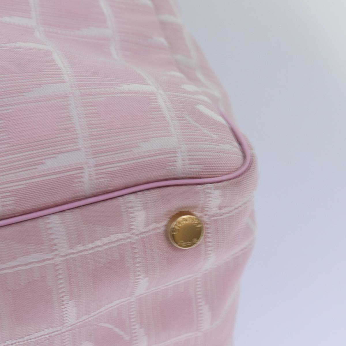 CHANEL New Travel Line Tote Bag Nylon Pink CC ep5068