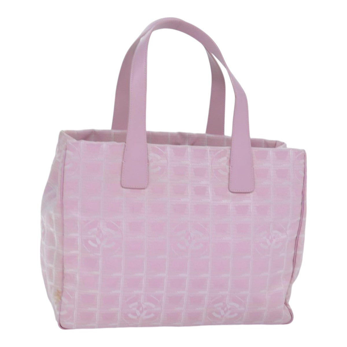 CHANEL New Travel Line Tote Bag Nylon Pink CC ep5068