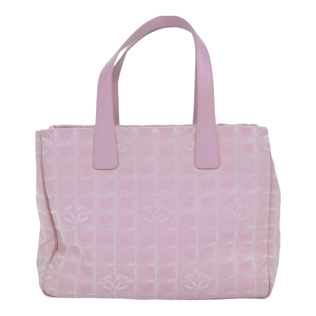 CHANEL New Travel Line Tote Bag Nylon Pink CC ep5068