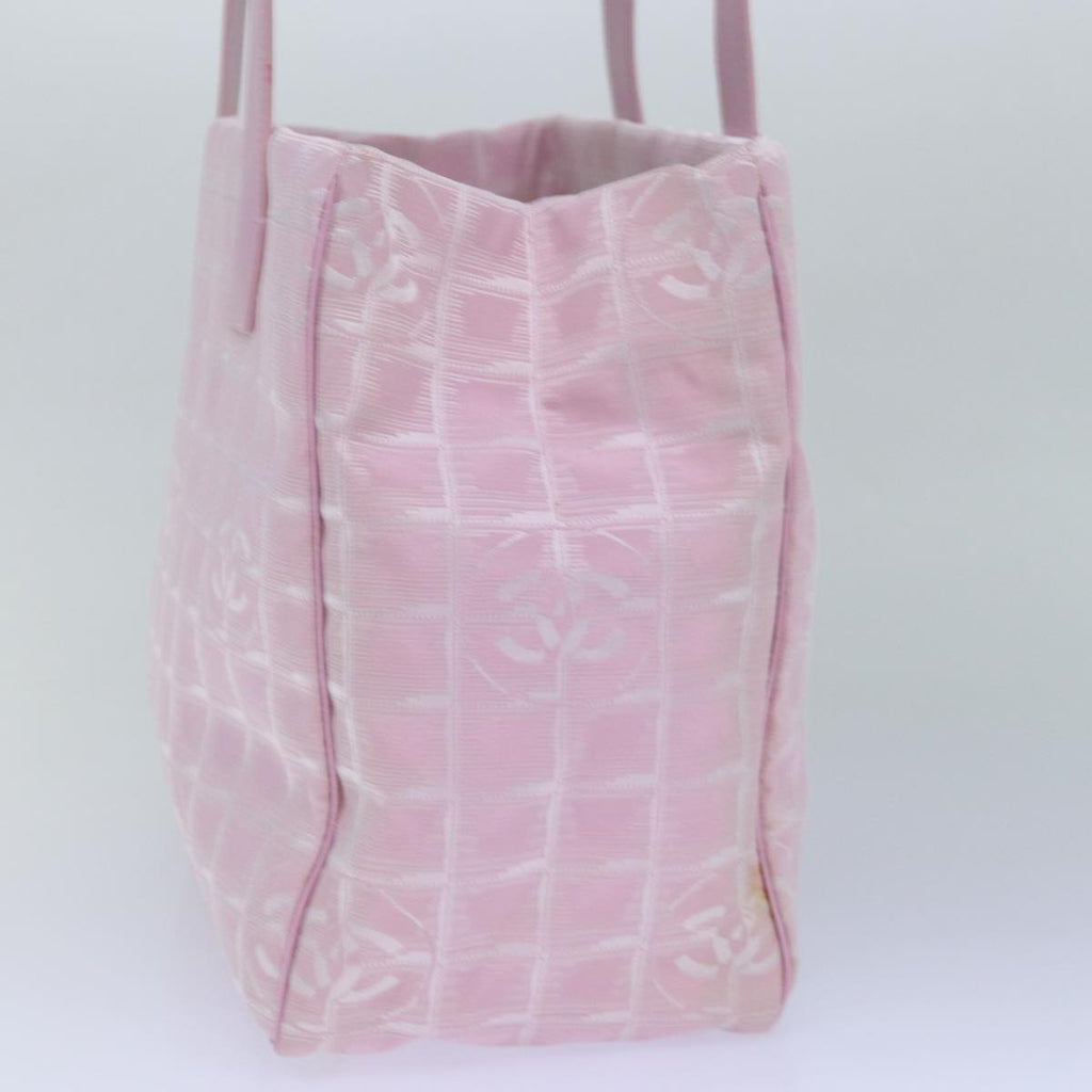 CHANEL New Travel Line Tote Bag Nylon Pink CC ep5068