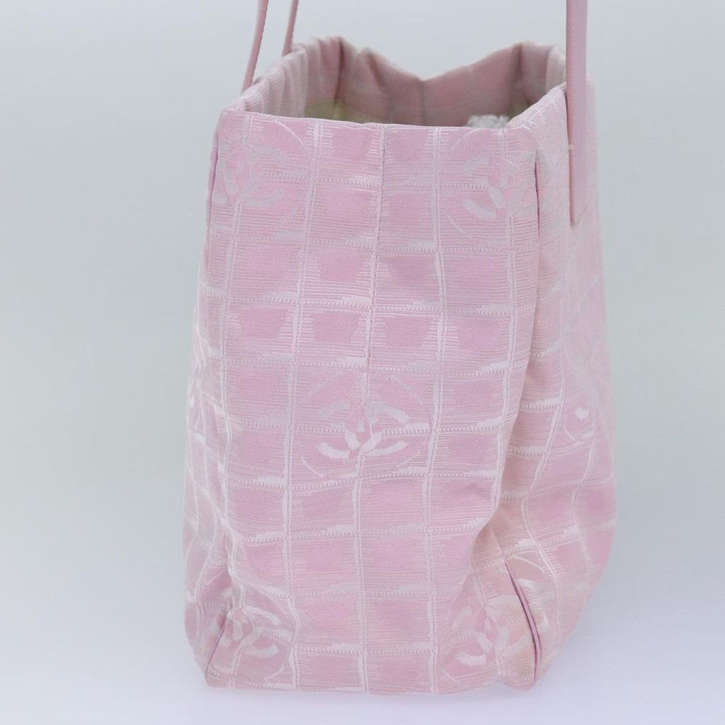 CHANEL New Travel Line Tote Bag Nylon Pink CC ep5068