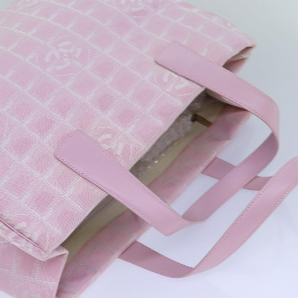CHANEL New Travel Line Tote Bag Nylon Pink CC ep5068