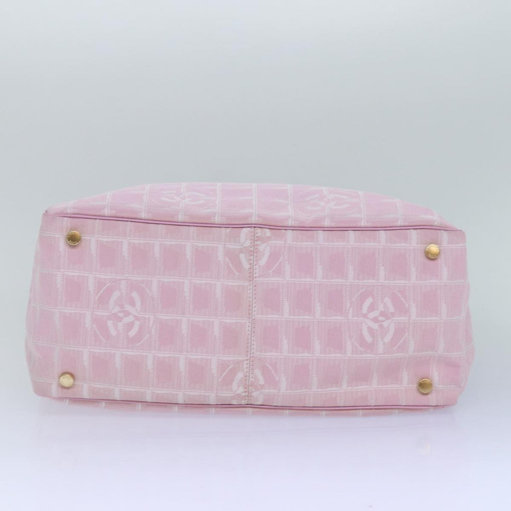 CHANEL New Travel Line Tote Bag Nylon Pink CC ep5068