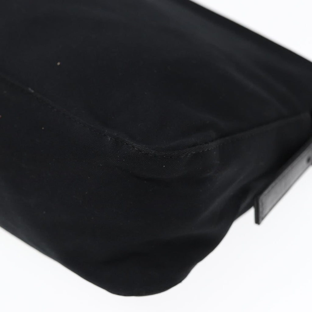 FENDI Mamma Baguette Shoulder Bag Nylon Black ep5075