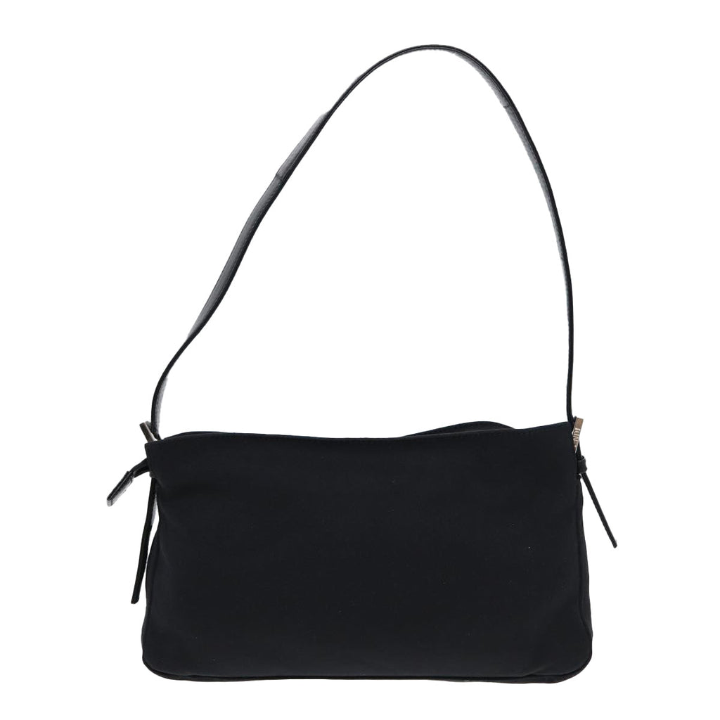 FENDI Mamma Baguette Shoulder Bag Nylon Black ep5075