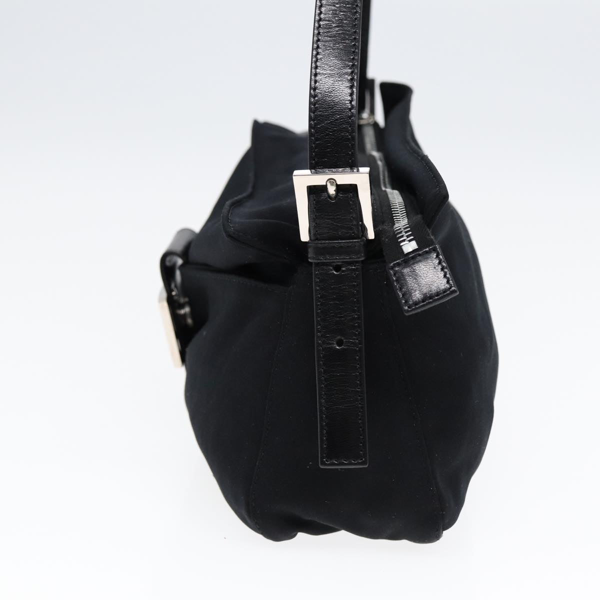 FENDI Mamma Baguette Shoulder Bag Nylon Black ep5075