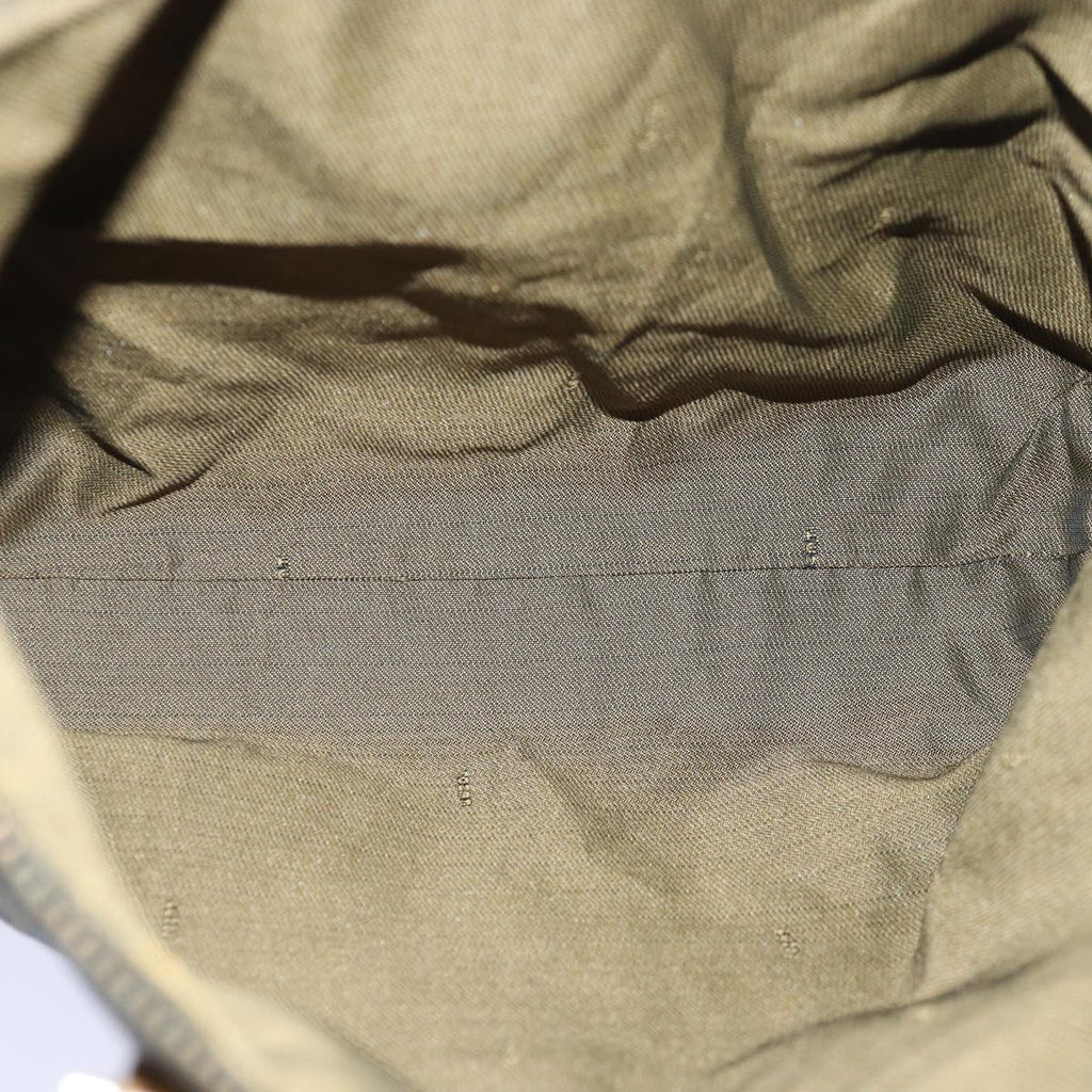 FENDI Zucca Canvas Hand Bag Brown Black gold ep5077