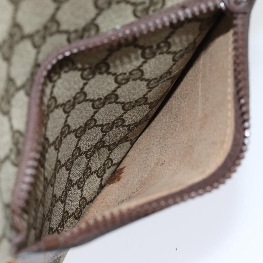 GUCCI GG Canvas Web Sherry Line Tote Bag PVC Beige Green Red ep5079