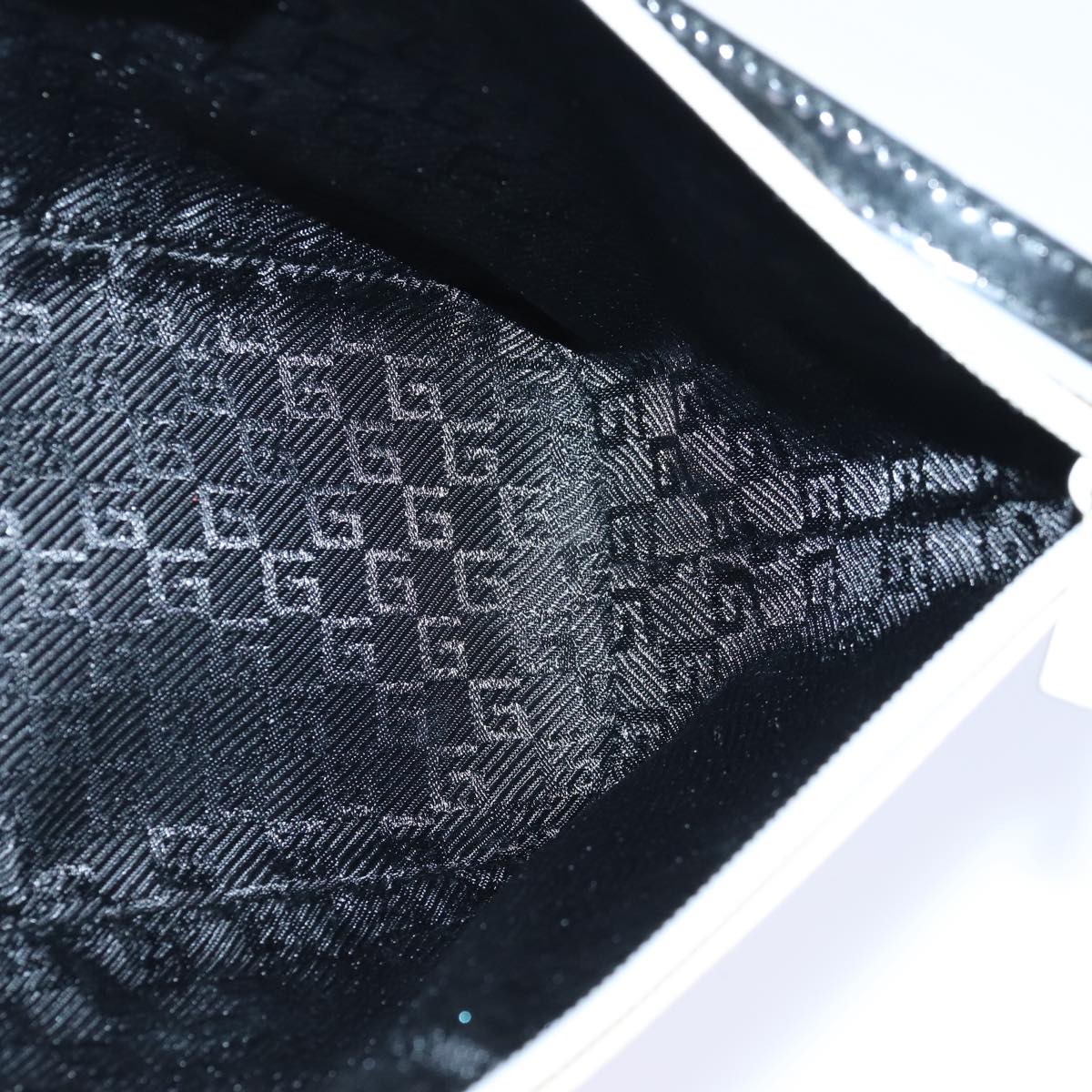 GUCCI Accessory Pouch Patent leather Vanilla Gold 039 1103 2123 ep5087