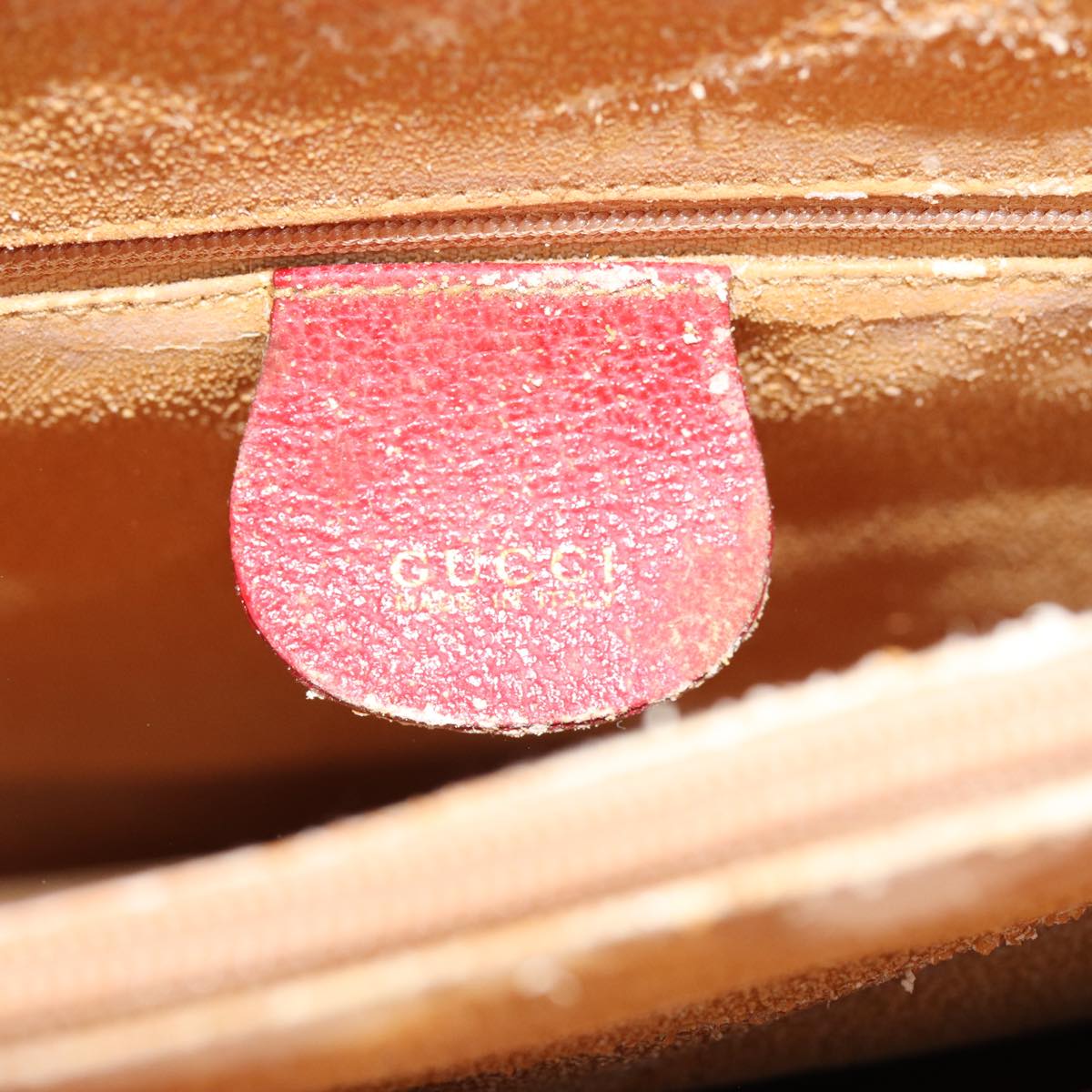 GUCCI Bamboo Tote Bag Suede Red ep5090