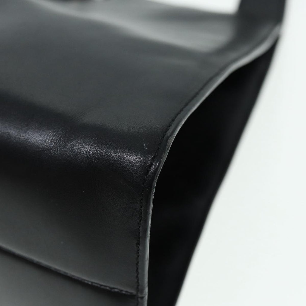 GUCCI Shoulder Bag Leather Black Silver 001 3038 ep5093