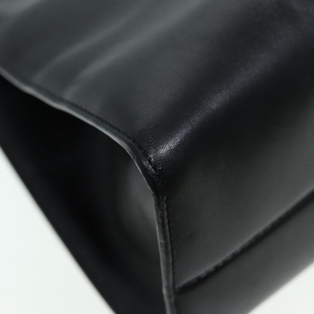 GUCCI Shoulder Bag Leather Black Silver 001 3038 ep5093