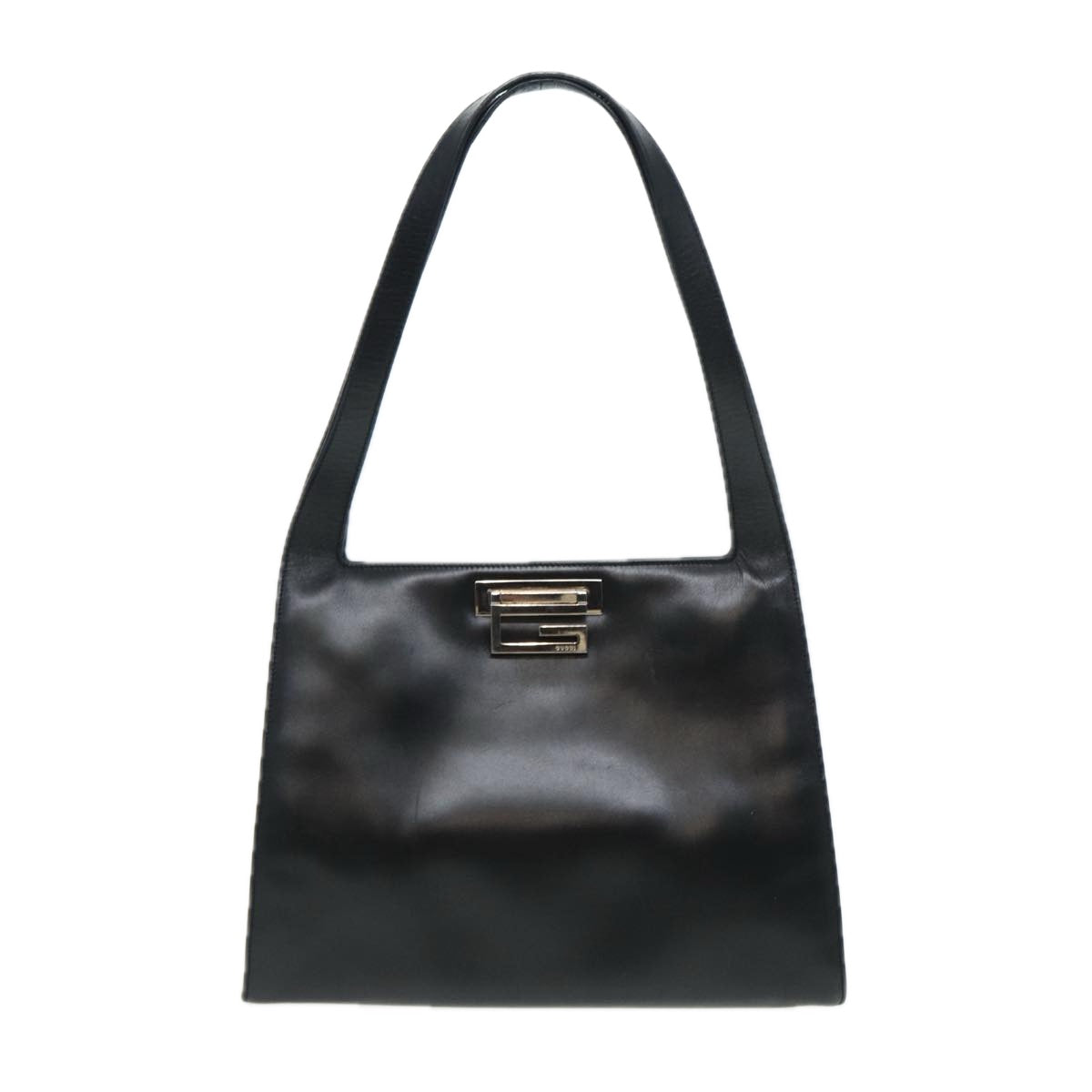 GUCCI Shoulder Bag Leather Black Silver 001 3038 ep5093