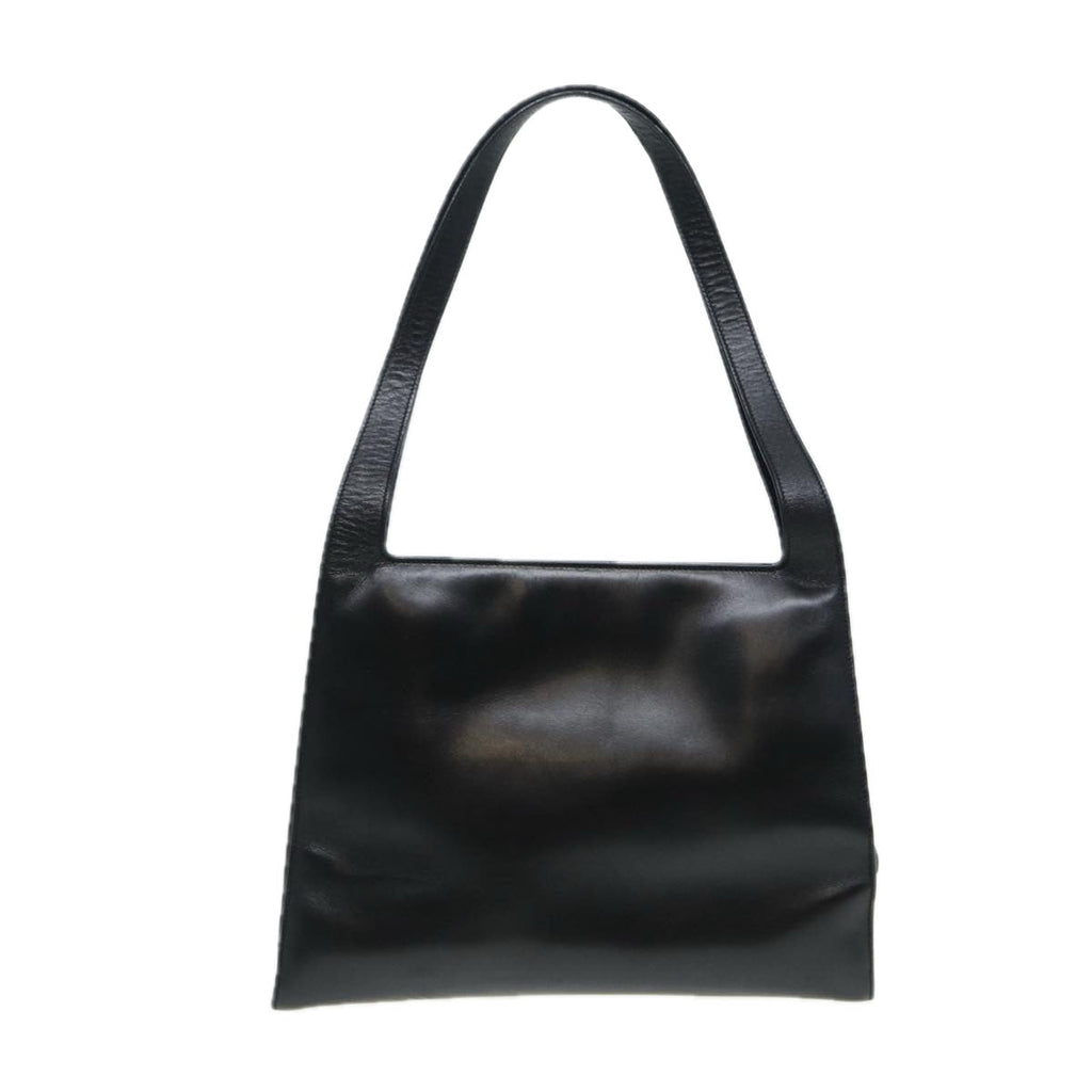 GUCCI Shoulder Bag Leather Black Silver 001 3038 ep5093