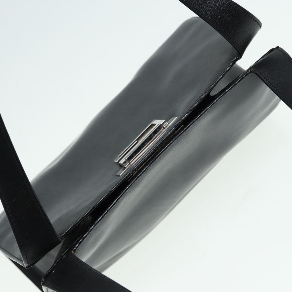 GUCCI Shoulder Bag Leather Black Silver 001 3038 ep5093