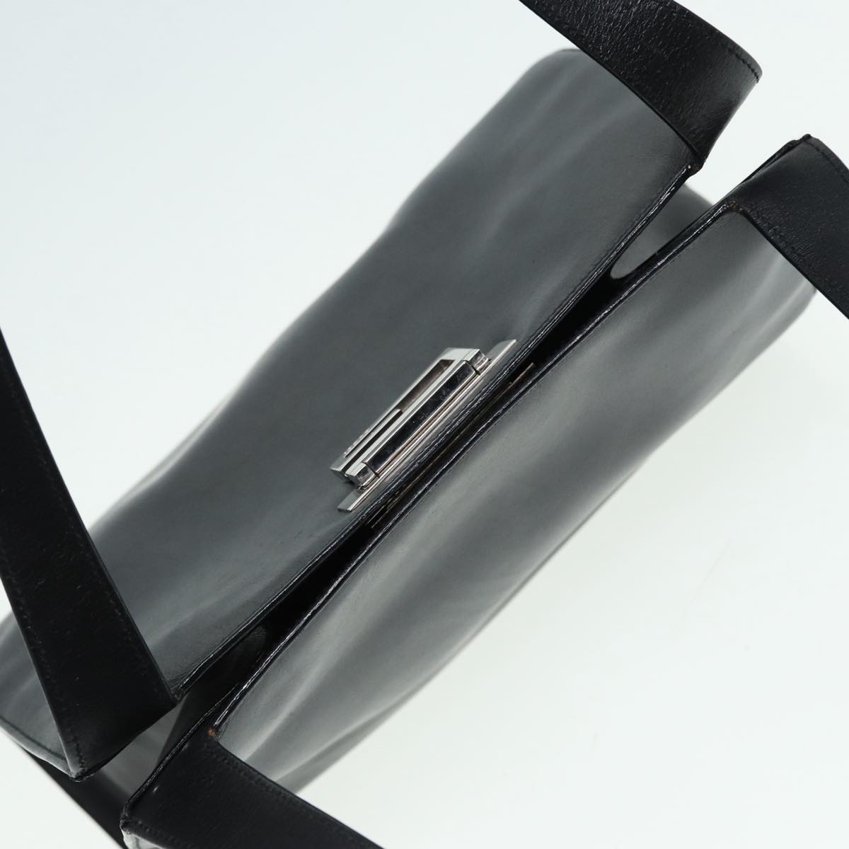 GUCCI Shoulder Bag Leather Black Silver 001 3038 ep5093