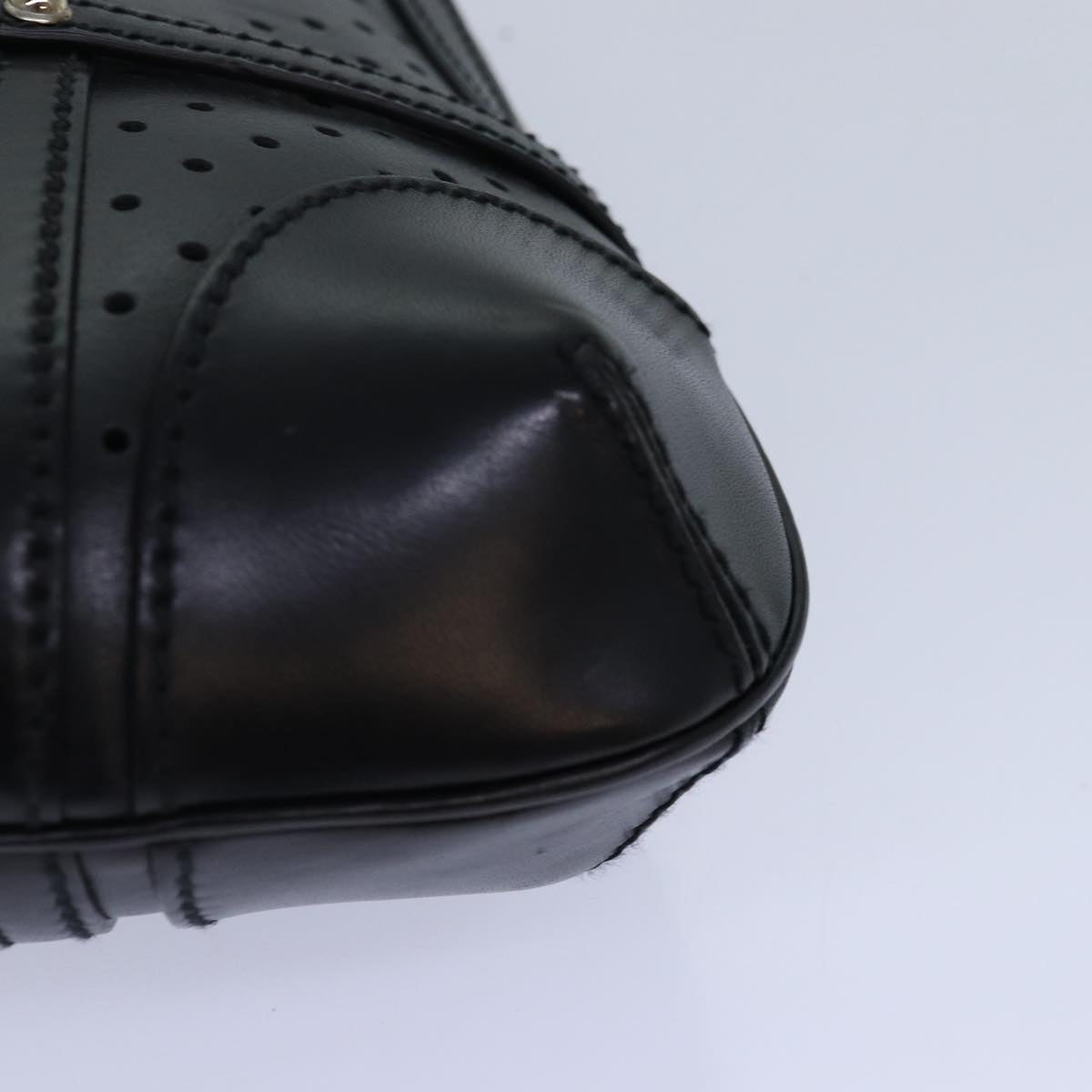 GUCCI Hand Bag Leather Black 114882 ep5100