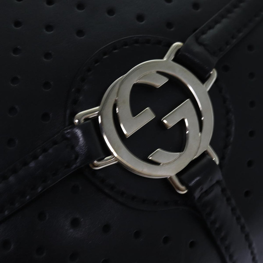 GUCCI Hand Bag Leather Black 114882 ep5100