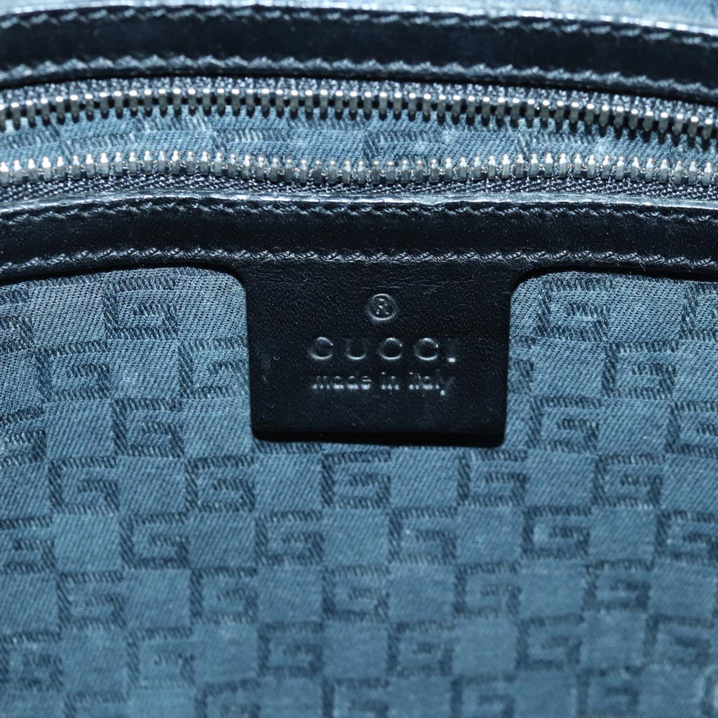 GUCCI Hand Bag Leather Black 114882 ep5100