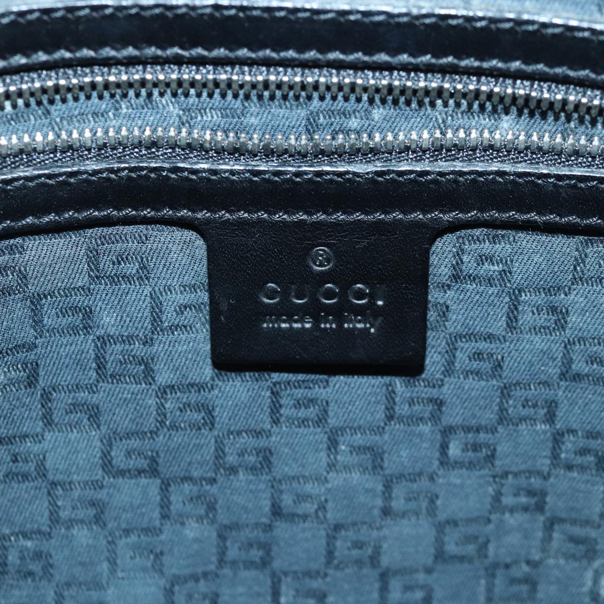 GUCCI Hand Bag Leather Black 114882 ep5100