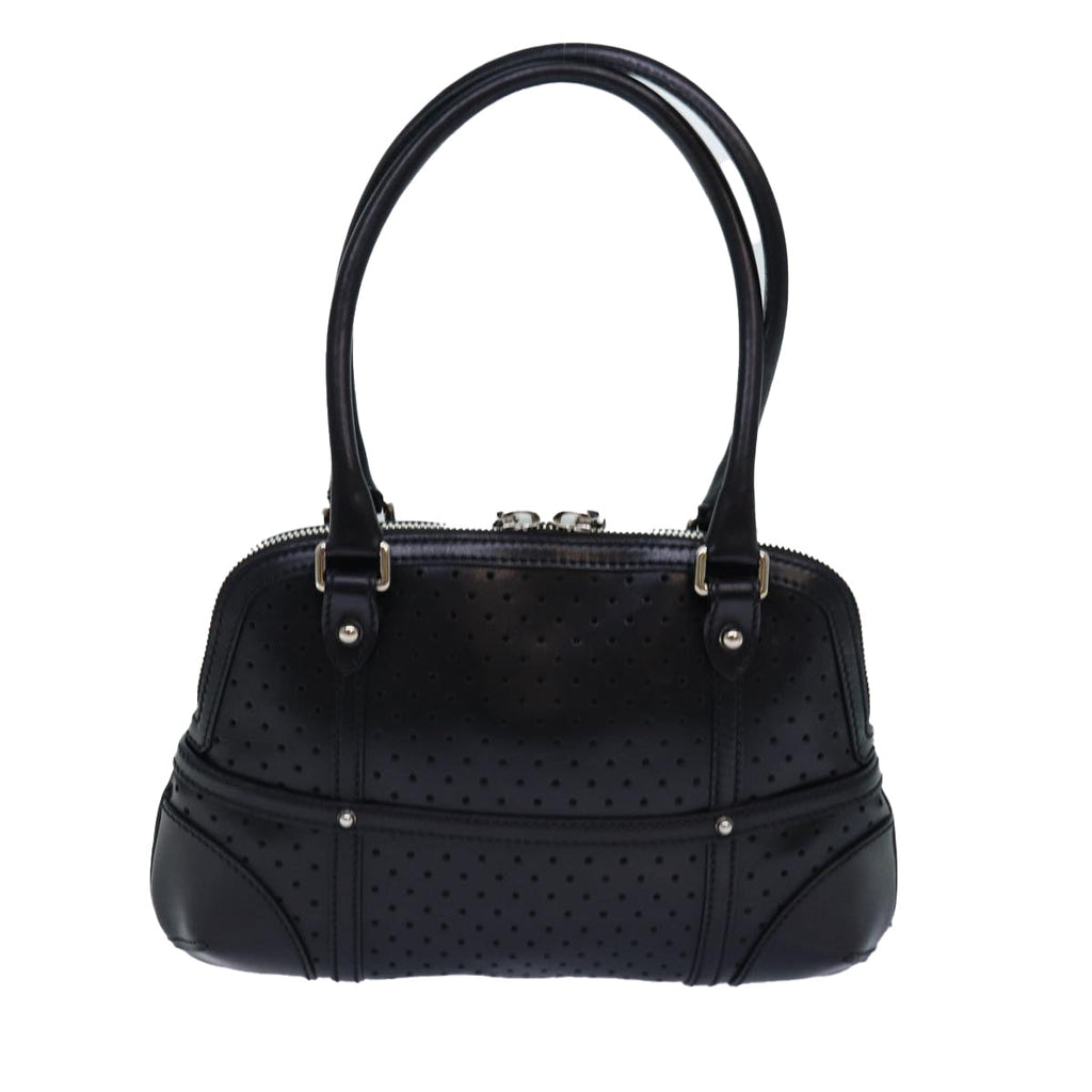 GUCCI Hand Bag Leather Black 114882 ep5100