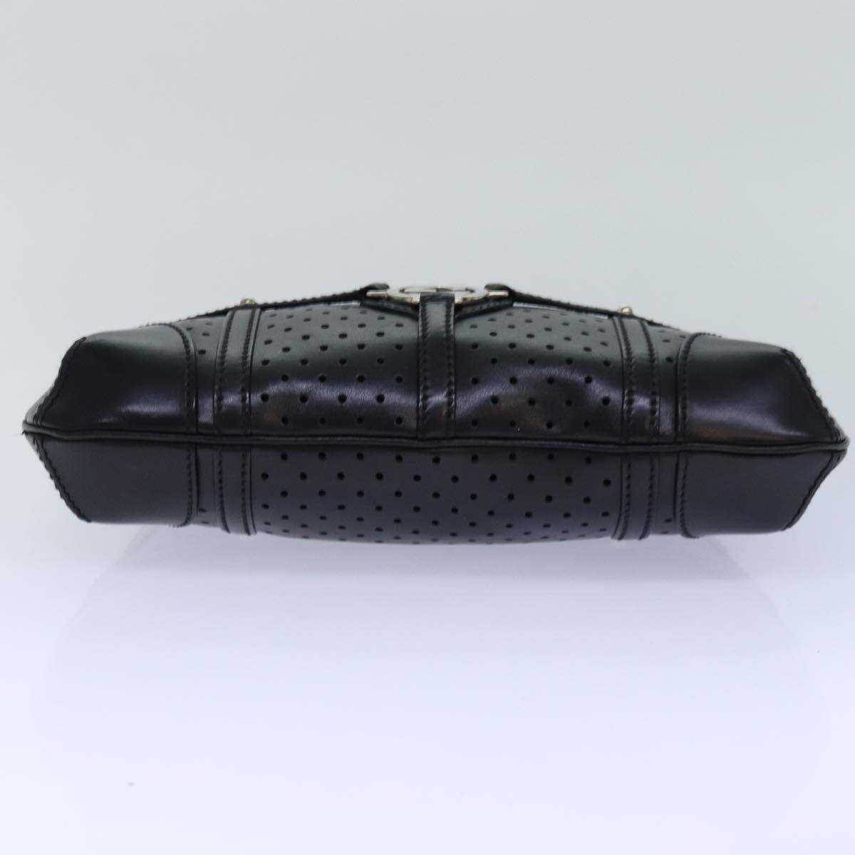 GUCCI Hand Bag Leather Black 114882 ep5100