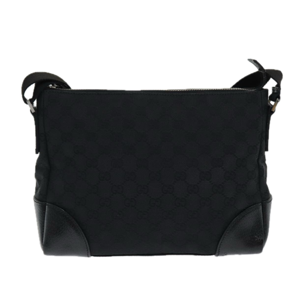 GUCCI GG Canvas Shoulder Bag Black ep5103