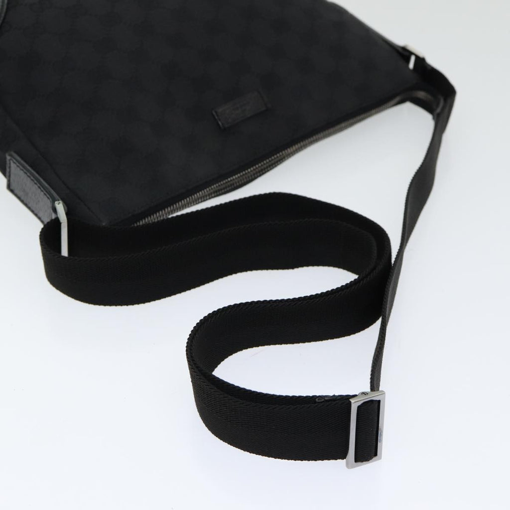 GUCCI GG Canvas Shoulder Bag Black ep5103