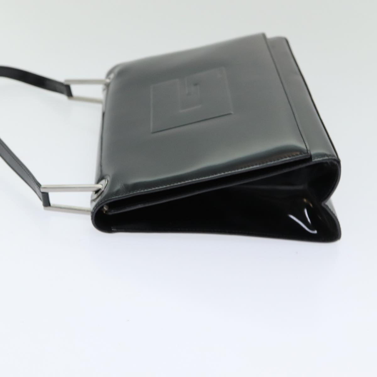 GUCCI Shoulder Bag Patent leather Black Silver 001 3033 ep5106