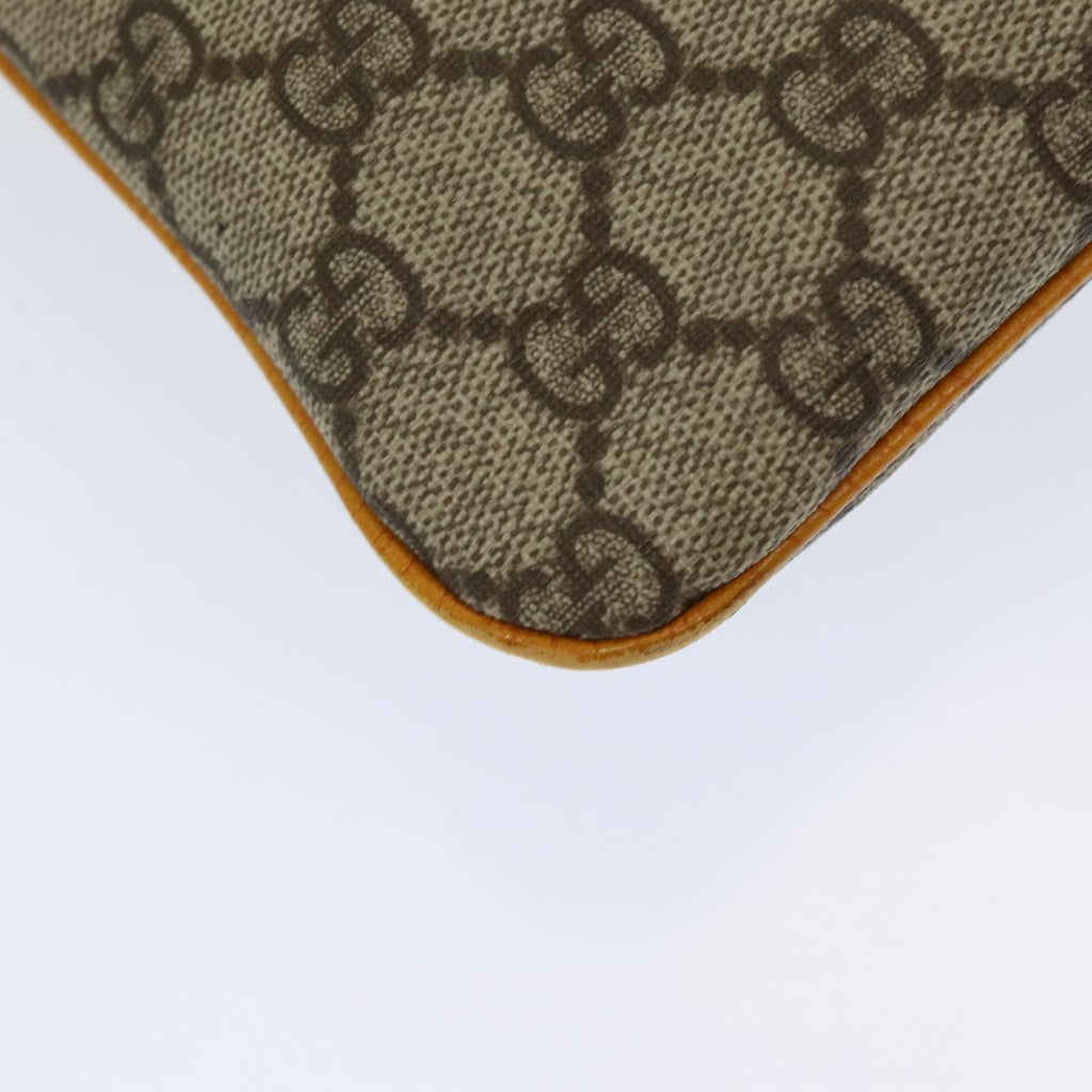 GUCCI GG Canvas Hand Bag Coated Canvas Beige Orange ep5108